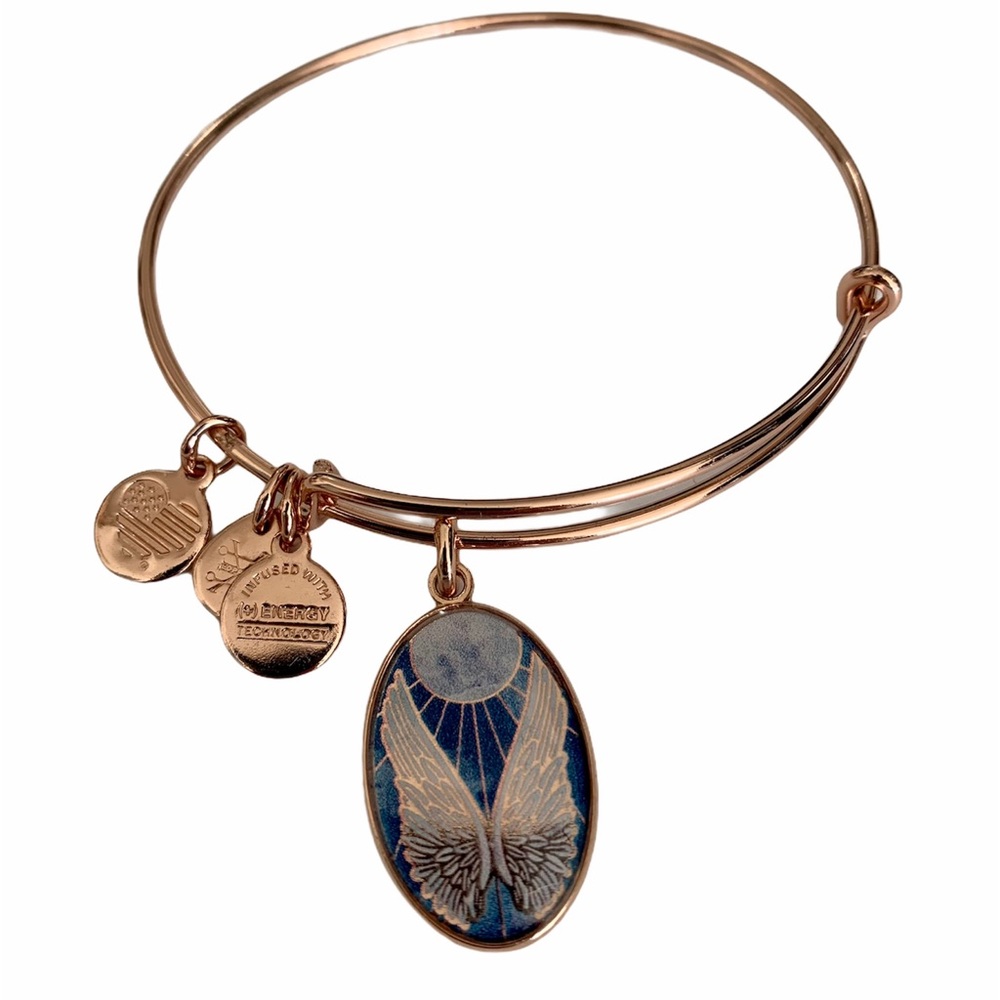 Alex & Ani Rose Gold Angel Wings Bracelet